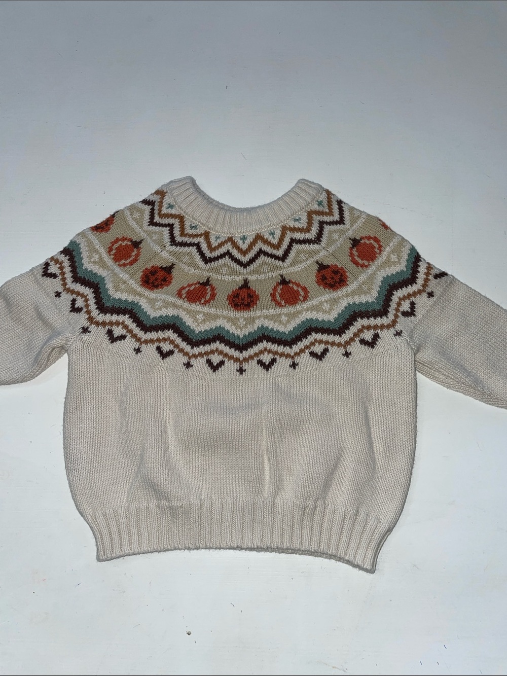 Little Co. Lauren Conrad Pumpkin Fall Thanksgiving sweater 12 months